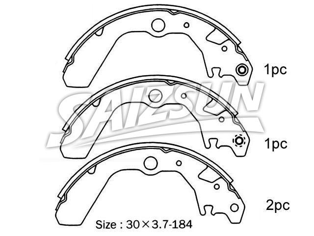 Brake Shoe Set:26694-TC000