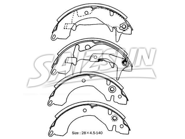 Brake Shoe Set:MB366330