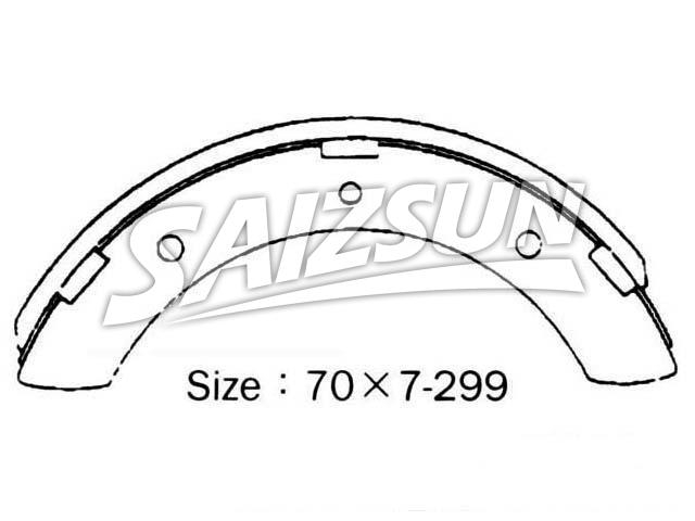 Brake Shoe Set:MB060101