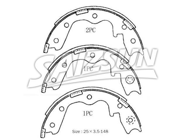 Brake Shoe Set:44060-37P25