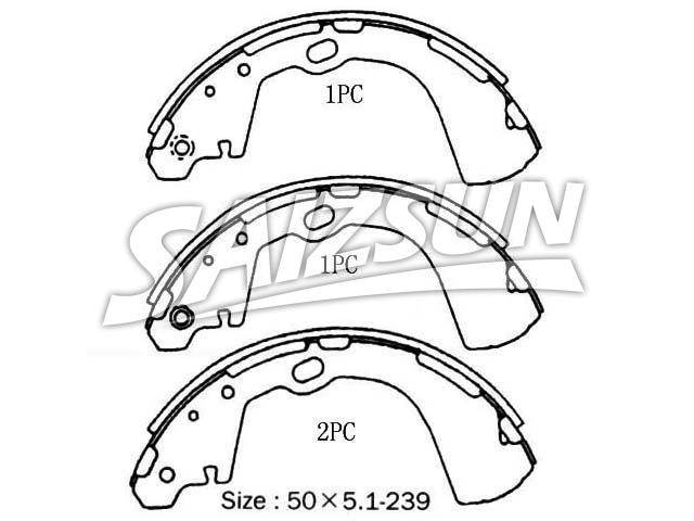 Brake Shoe Set:NN2069