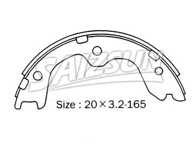 Brake Shoe Set:NN2076