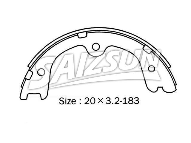 Brake Shoe Set:NN2078