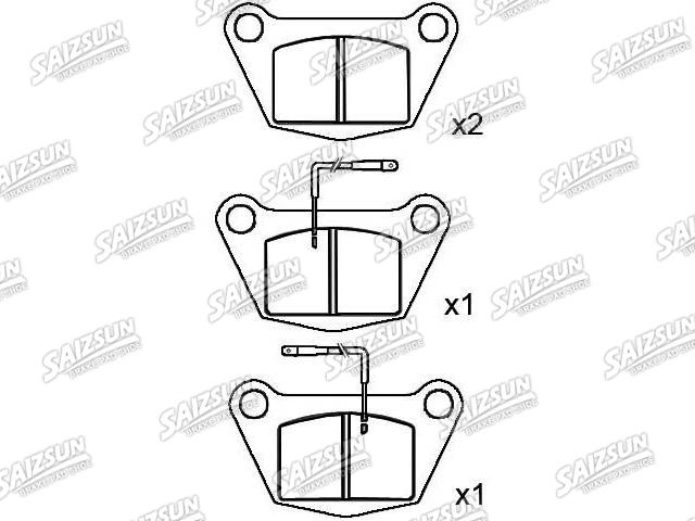 Brake Pad Set:140361