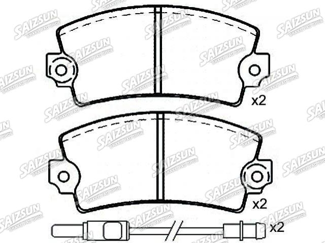Brake Pad Set:77 97 444 870