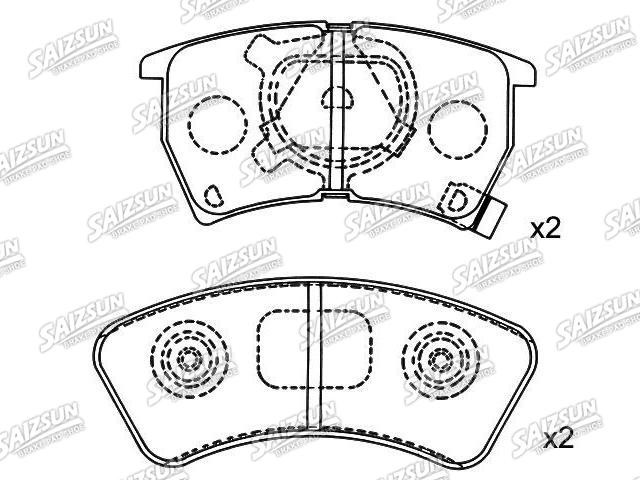 Brake Pad Set:BG12-49-280