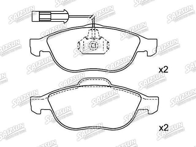 Brake Pad Set:0060 717 131 44