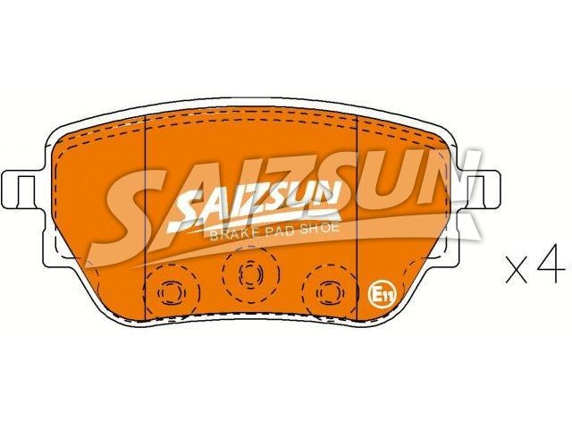 Brake Pad Set:000 420 75 00