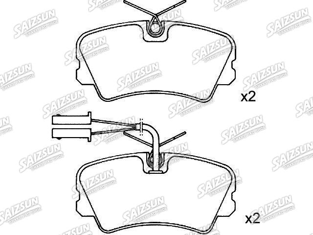 Brake Pad Set:0060 750 413