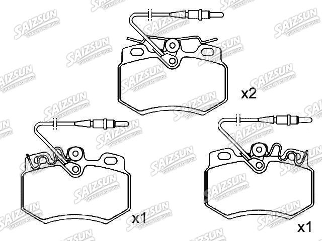 Brake Pad Set:95 659 353