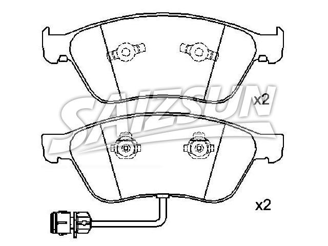 Brake Pad Set:4D0 698 151 AB