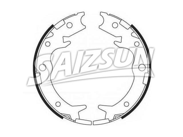 Brake Shoe Set:43154-SX0-003