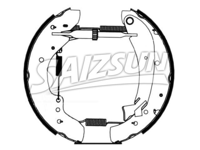 Brake Shoe Set:4241.4W