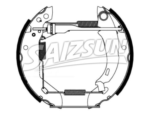 Brake Shoe Set:4241.7F