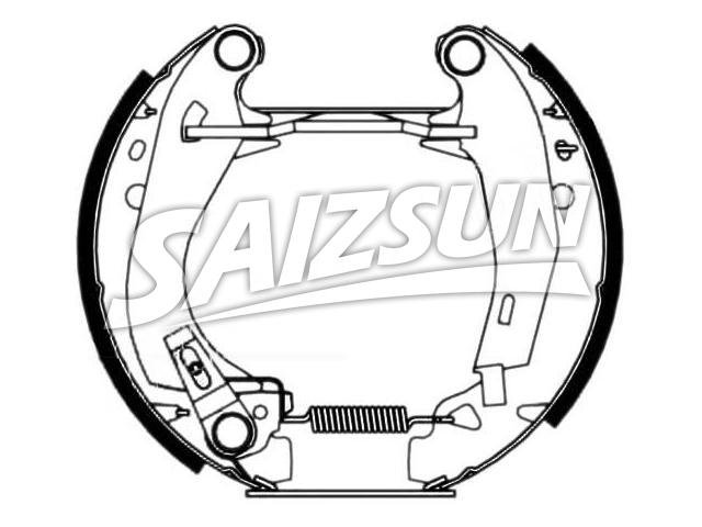 Brake Shoe Set:4241.6L