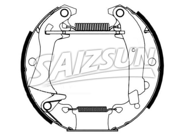 Brake Shoe Set:4241.5T