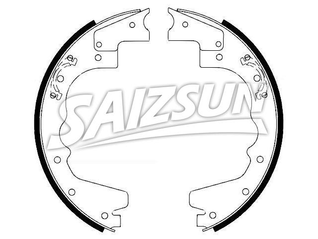 Brake Shoe Set:4C4Z-2007-NA