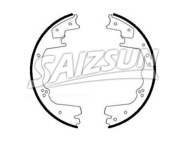 Brake Shoe Set:F7TZ-2200-DA