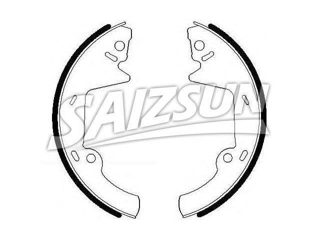 Brake Shoe Set:E6DZ-2200-B