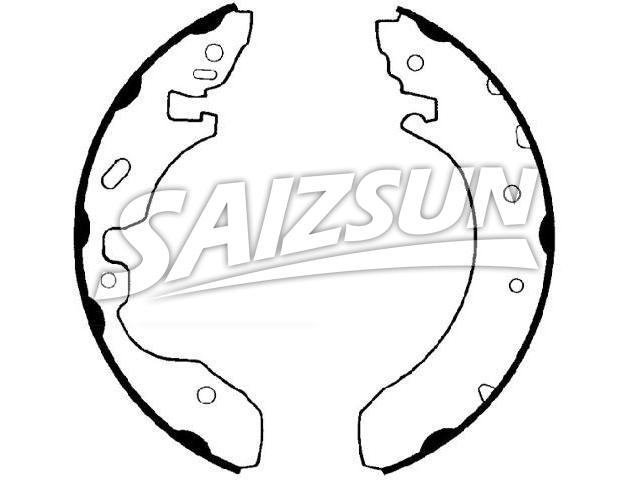 Brake Shoe Set:XS8Z-2200-BA