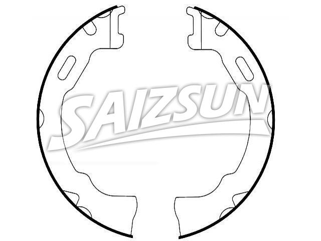 Brake Shoe Set:6L2Z-2648-A