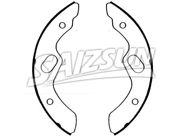 Brake Shoe Set:604-1412