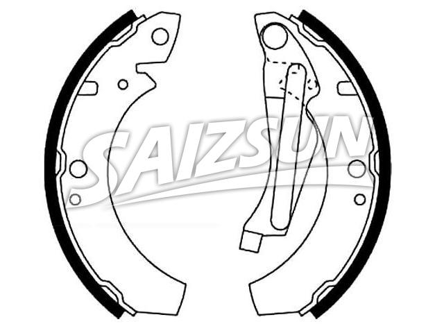 Brake Shoe Set:171 609 537 B