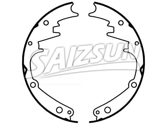 Brake Shoe Set:1555T-S823