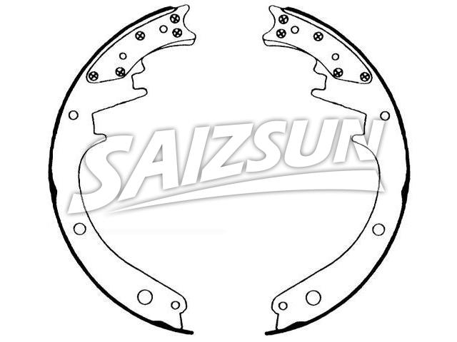 Brake Shoe Set:450-2073T