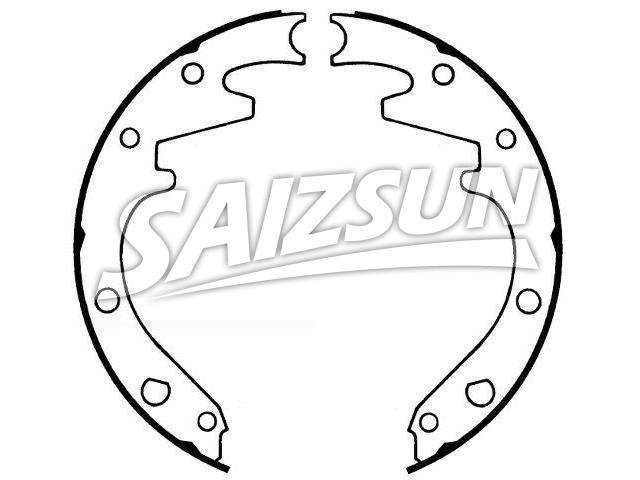 Brake Shoe Set:C4DZ-2200-A