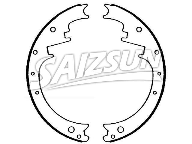 Brake Shoe Set:30-286BB