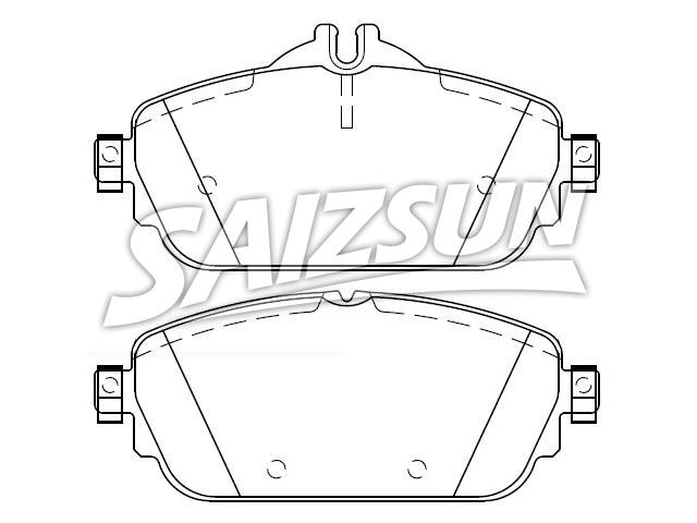 Brake Pad Set:000 420 87 00