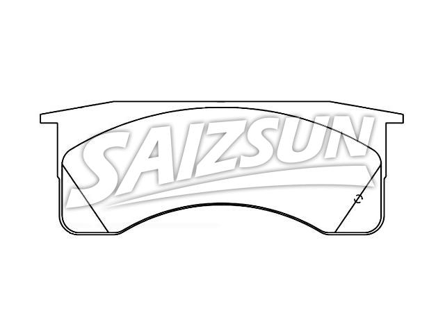 Brake Pad Set:FC4Z-2001-G