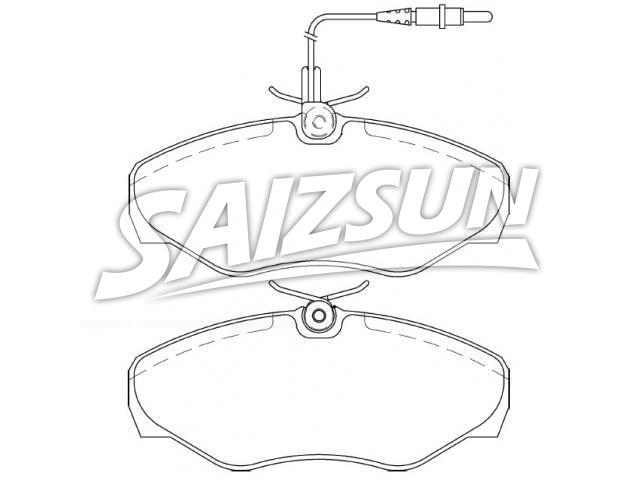 Brake Pad Set:60 25 370 851