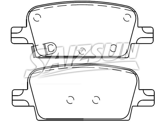 Brake Pad Set:23498304