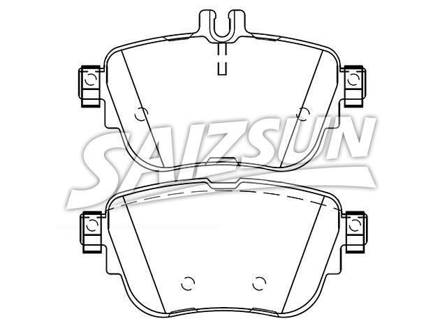 Brake Pad Set:000 420 61 00
