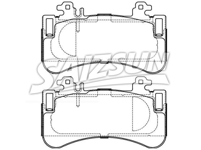 Brake Pad Set:A 000 420 07 06