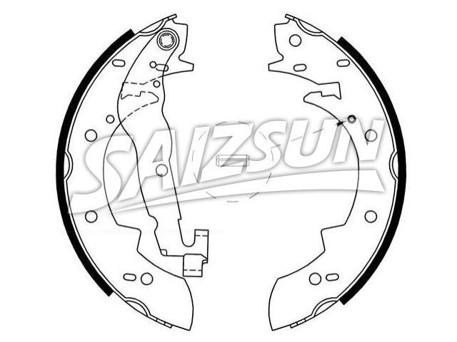 Brake Shoe Set:34 21 9 064 270