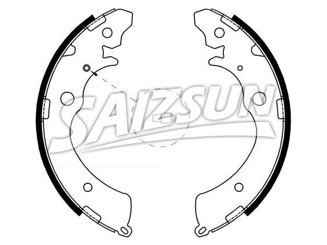 Brake Shoe Set:43153-SM4-A01