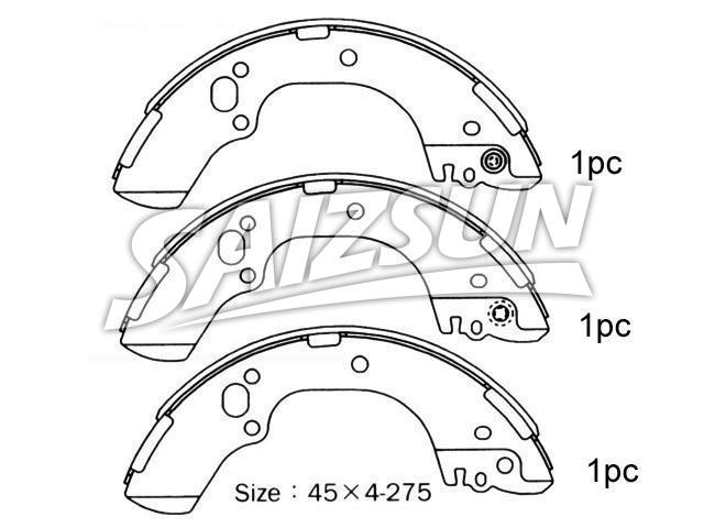 Brake Shoe Set:NN4043