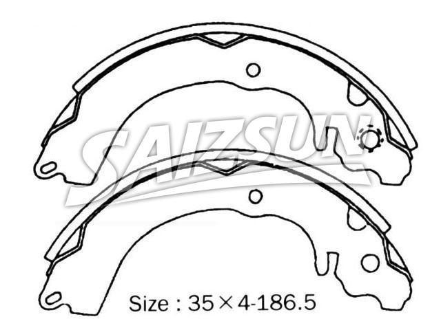Brake Shoe Set:26257-AA010