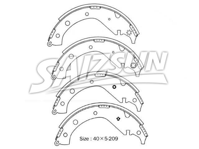 Brake Shoe Set:NR1092