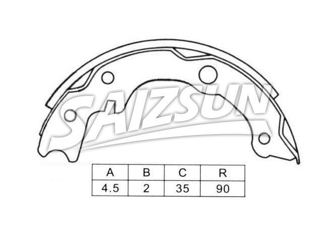 Brake Shoe Set:MC869379