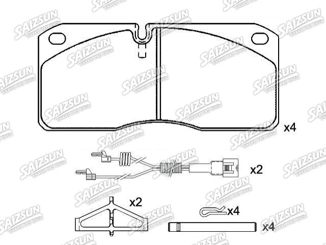 Brake Pad Set:5001 014 704