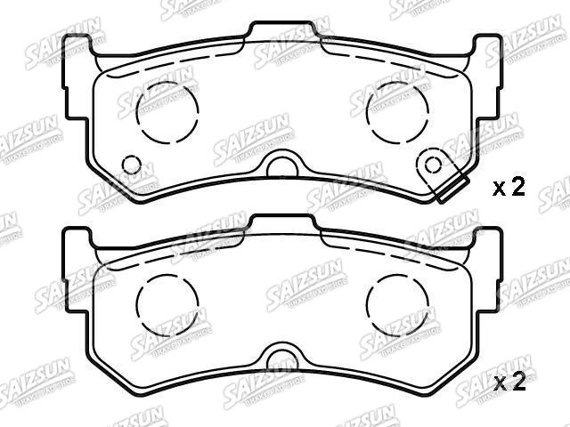 Brake Pad Set:44060-44B90