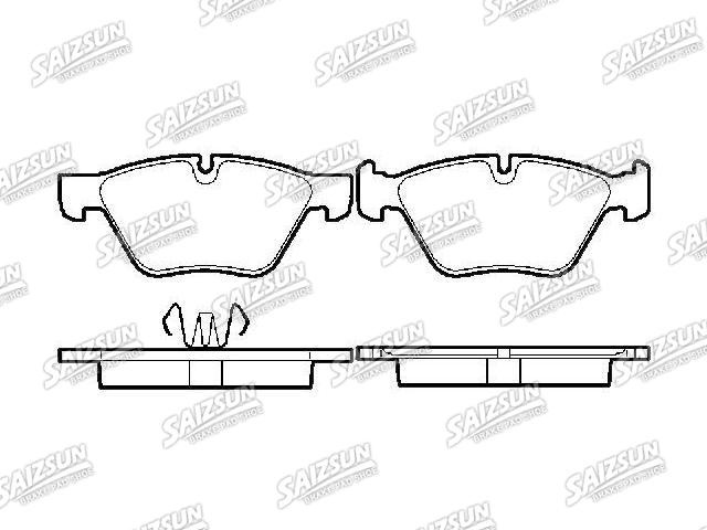 Brake Pad Set:34 11 2 288 857