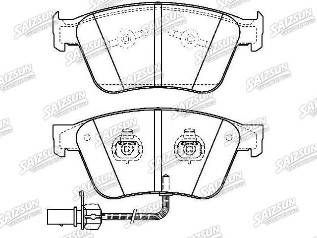 Brake Pad Set:3W0 698 151A