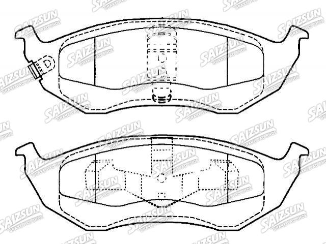 Brake Pad Set:D896-7598