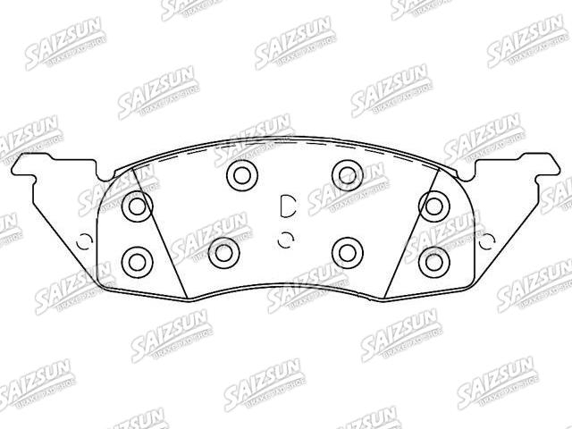 Brake Pad Set:D593-7410A