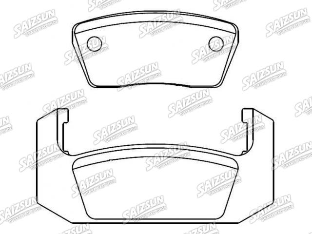 Brake Pad Set:D73-7005